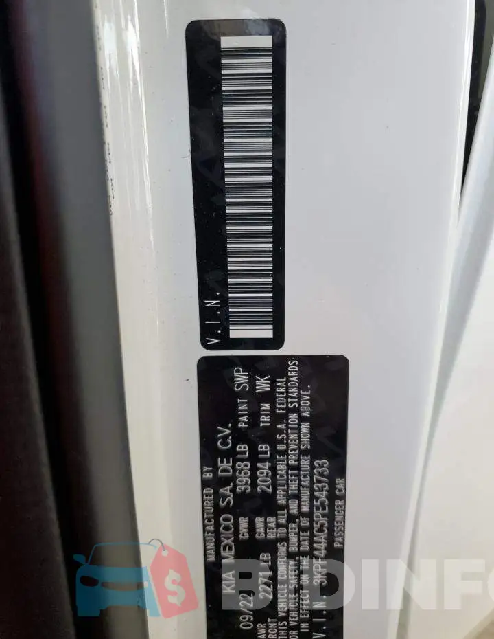 3KPF44AC5PE543733 Photo# 12