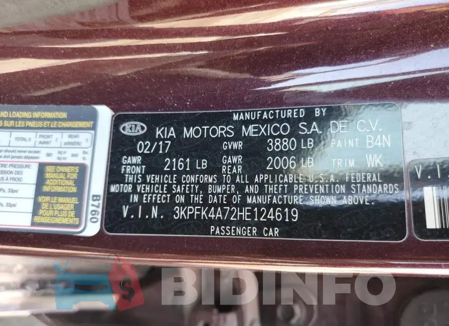 3KPFK4A72HE124619 Photo# 12