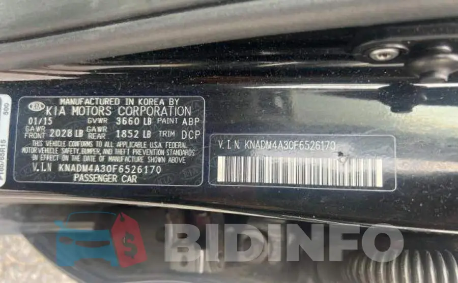 KNADM4A30F6526170 Photo# 10