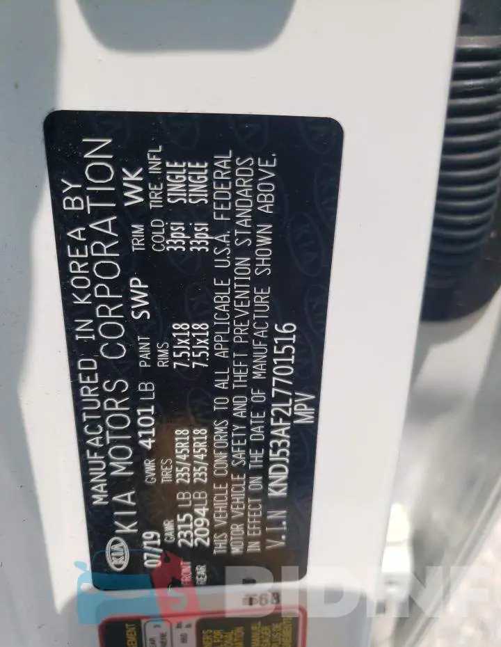 KNDJ53AF2L7701516 Photo# 12