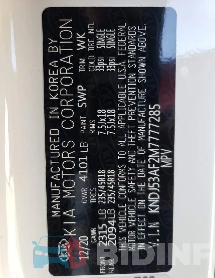 KNDJ53AF2M7777285 Photo# 12