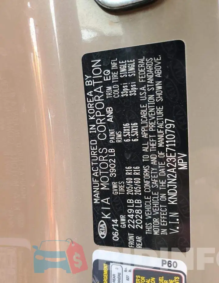 KNDJN2A23E7110797 Photo# 12