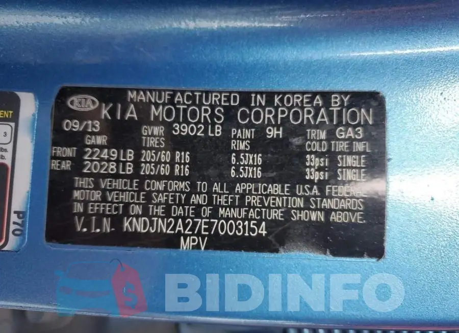KNDJN2A27E7003154 Photo# 13