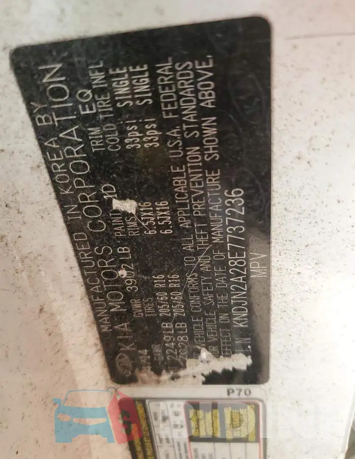 KNDJN2A28E7737236 Photo# 12