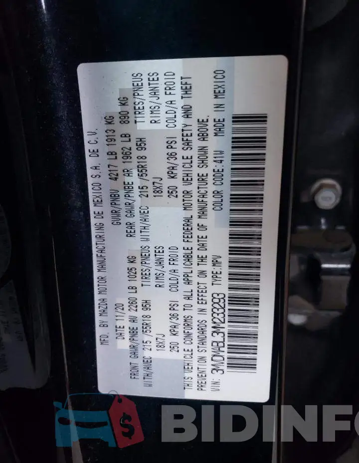 3MVDMABL3MM233293 Photo# 13