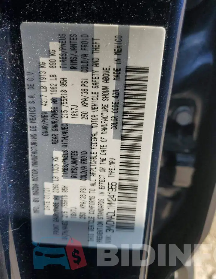 3MVDMADL1MM241955 Photo# 12