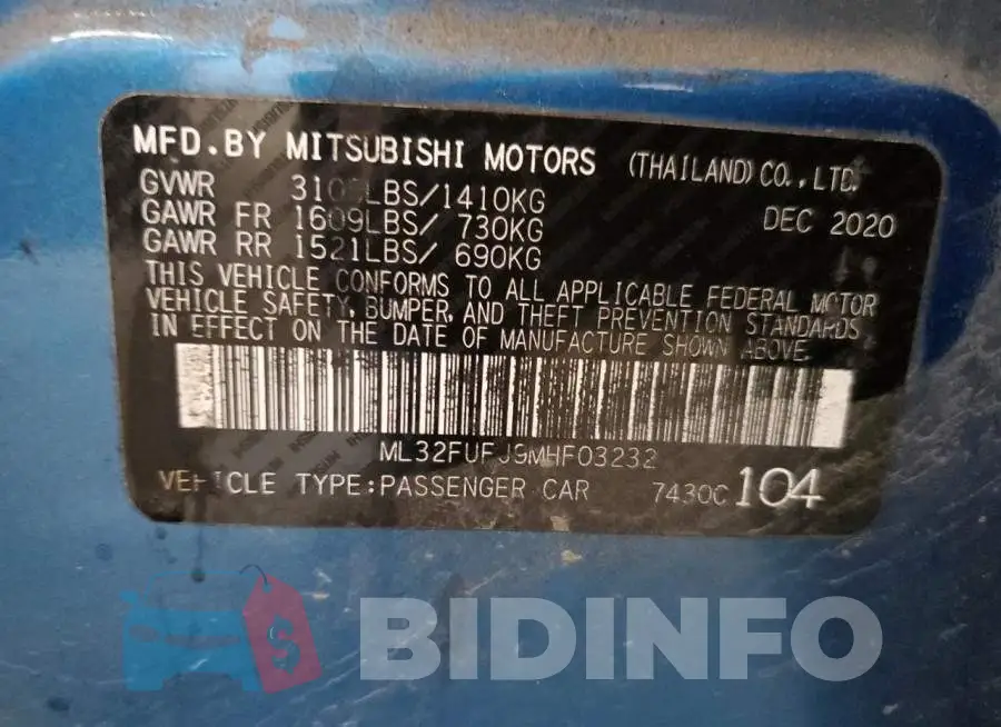ML32FUFJ9MHF03232 Photo# 12