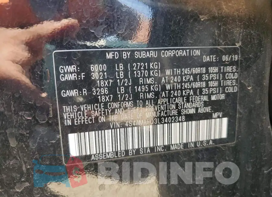 4S4WMAFD3L3402348 Photo# 13
