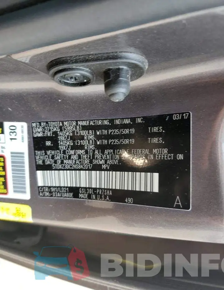 5TDXZ3DC2HS842017 Photo# 13