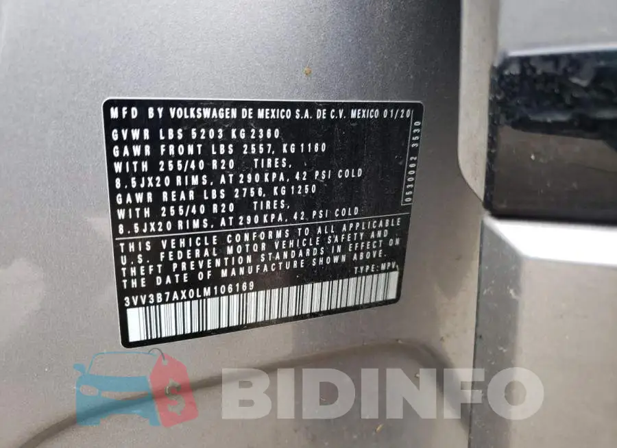 3VV3B7AX0LM106169 Photo# 12