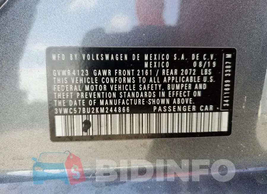 3VWC57BU2KM244866 Photo# 13