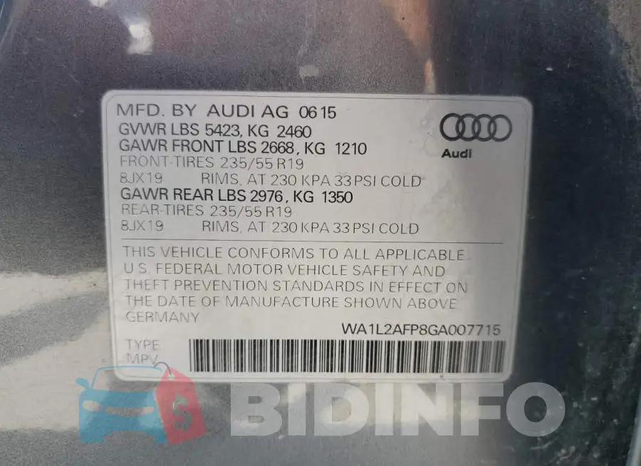 WA1L2AFP8GA007715 Photo# 13