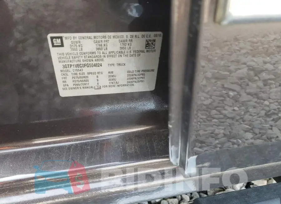 3GTP1VEC0FG504824 Photo# 12