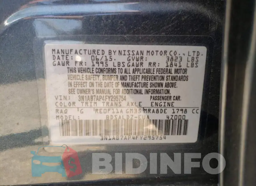 3N1AB7AP4FY295754 Photo# 12