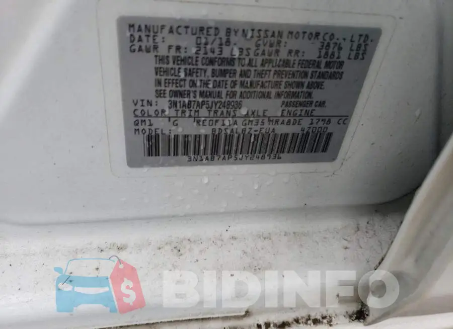 3N1AB7AP5JY248936 Photo# 12