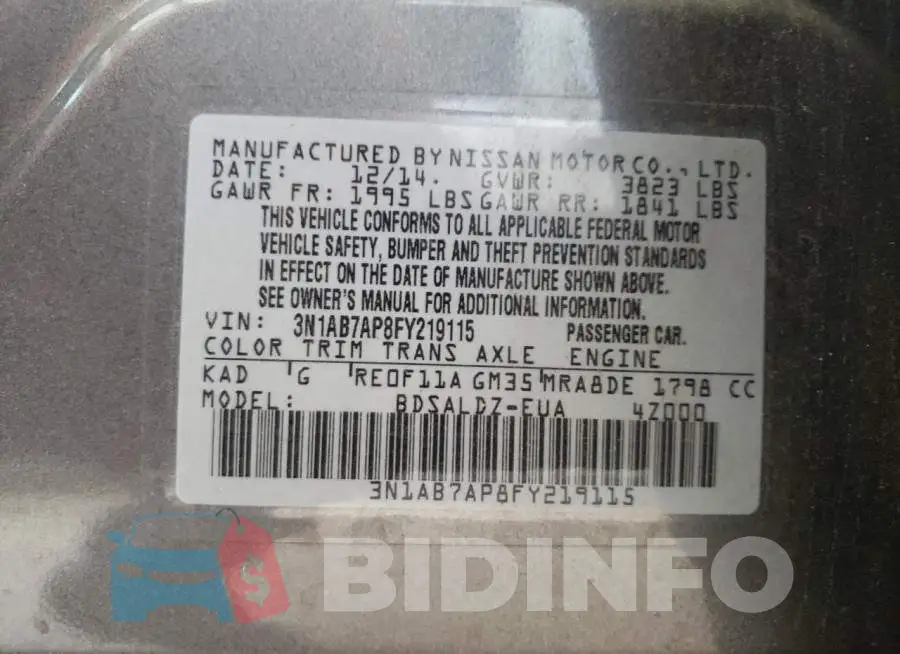 3N1AB7AP8FY219115 Photo# 12