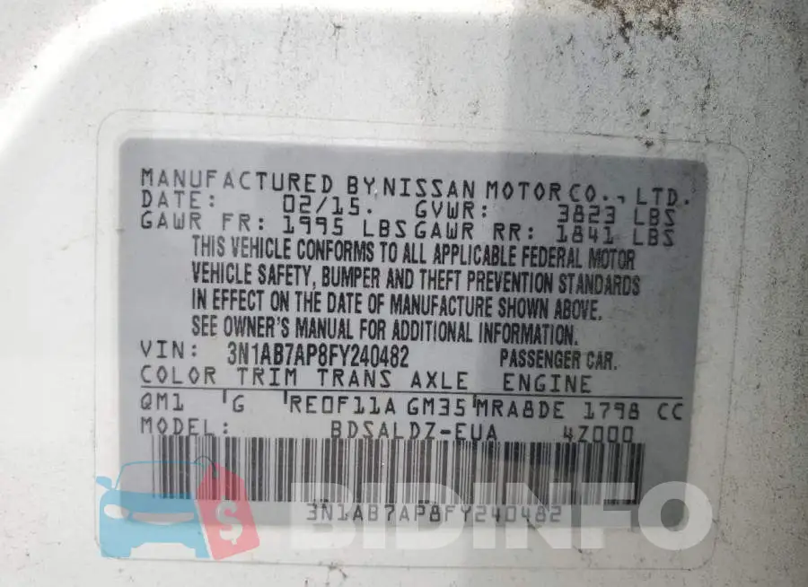 3N1AB7AP8FY240482 Photo# 12