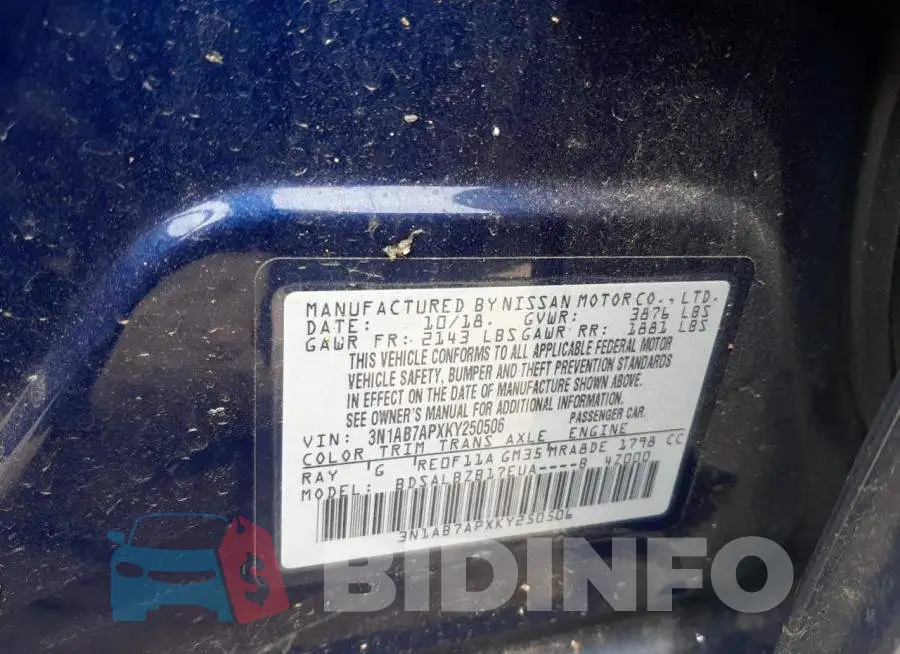 3N1AB7APXKY250506 Photo# 12