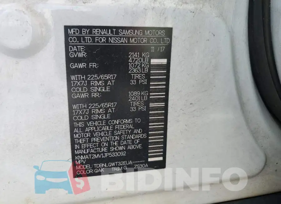 KNMAT2MV1JP533092 Photo# 12