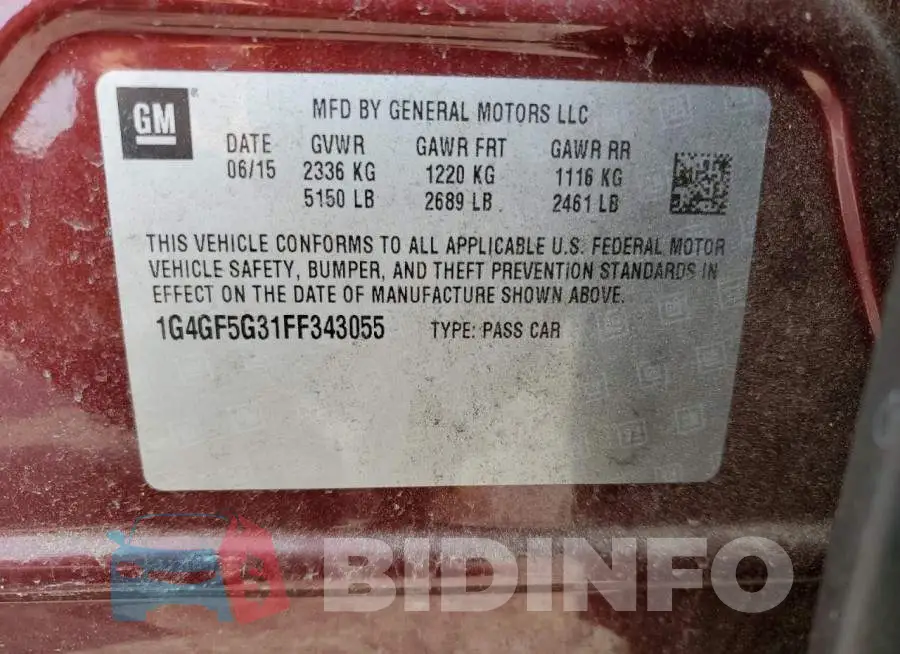 1G4GF5G31FF343055 Photo# 13