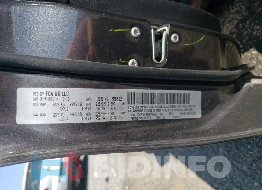 1C4PJLLB2KD267078 Photo# 14