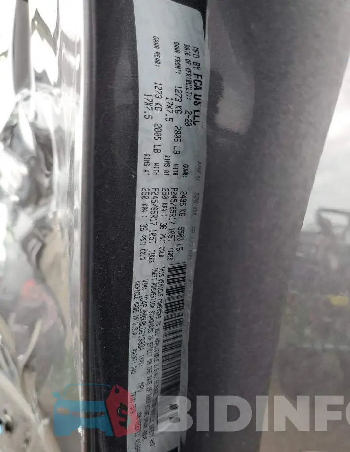 1C4PJMBX8LD613834 Photo# 13