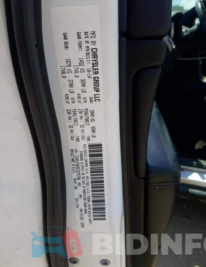 1C4RJFAG5FC675790 Photo# 12