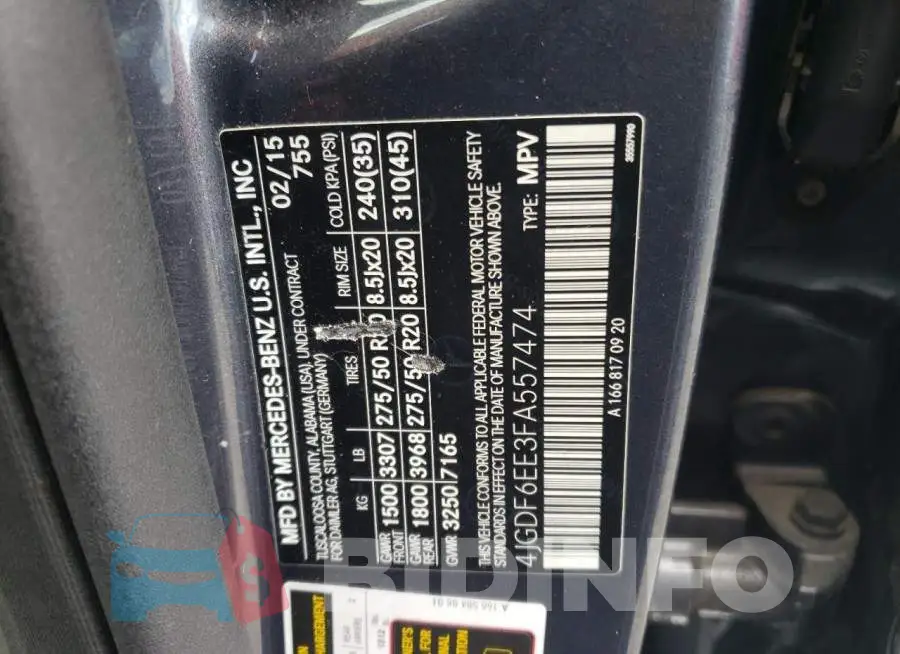 4JGDF6EE3FA557474 Photo# 13