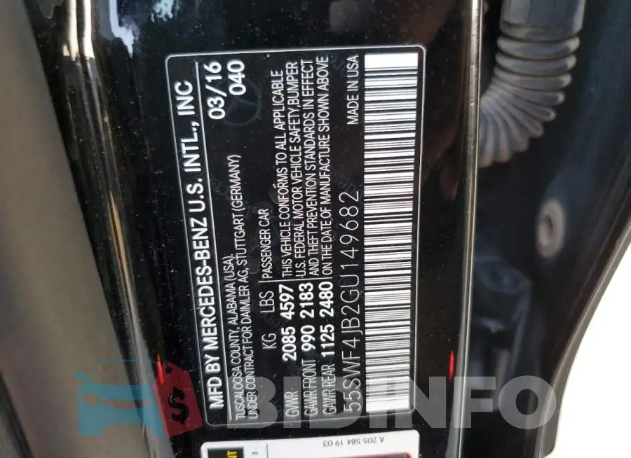 55SWF4JB2GU149682 Photo# 12