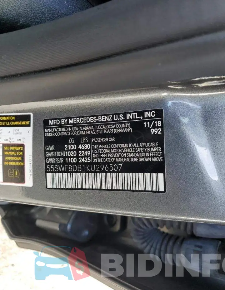 55SWF8DB1KU296507 Photo# 12
