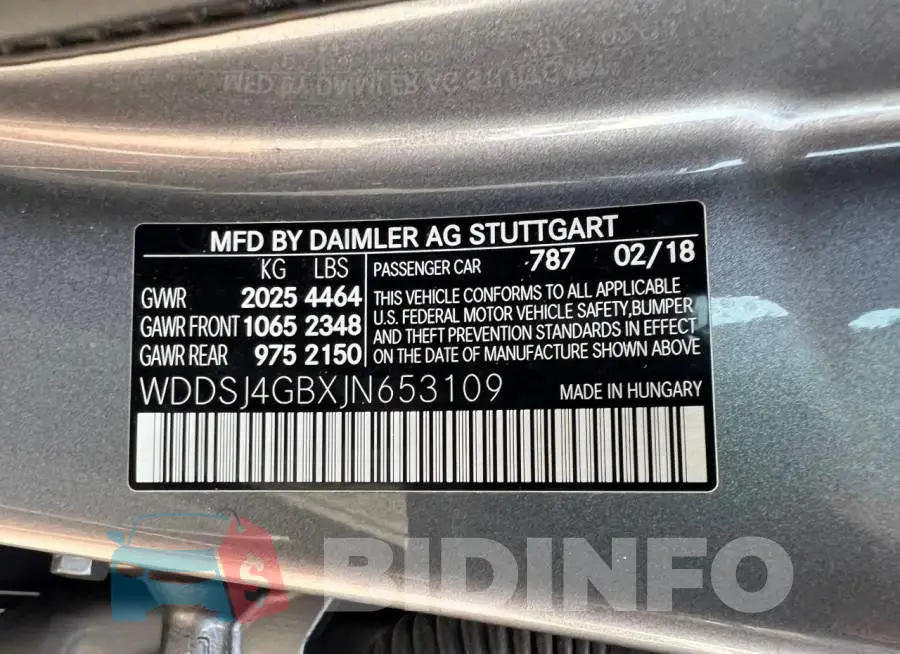 WDDSJ4GBXJN653109 Photo# 10