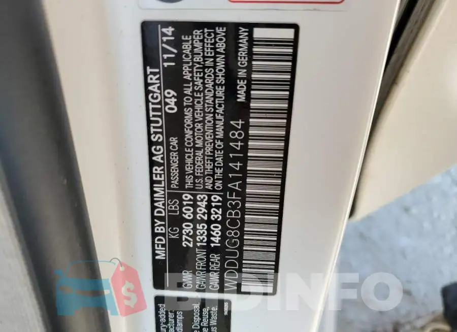 WDDUG8CB3FA141484 Photo# 13