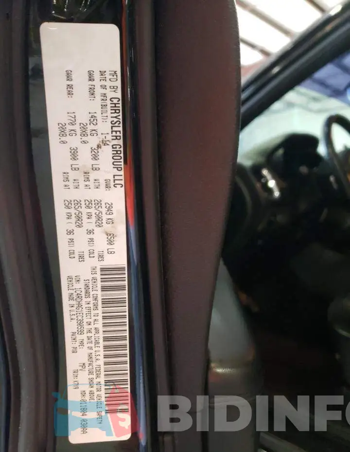 1C4RDHAG1EC390599 Photo# 13