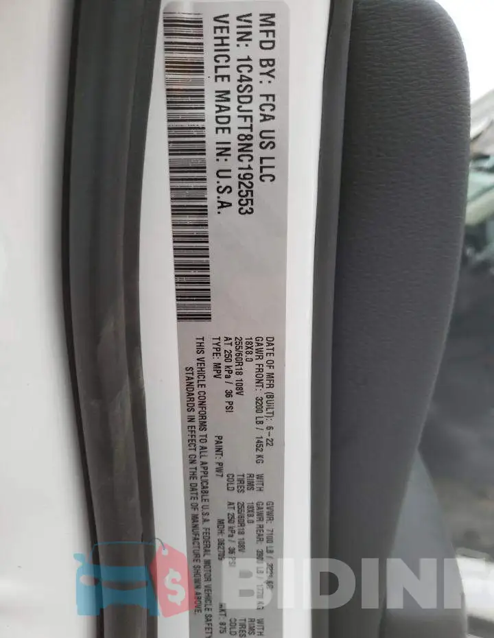 1C4SDJFT8NC192553 Photo# 14