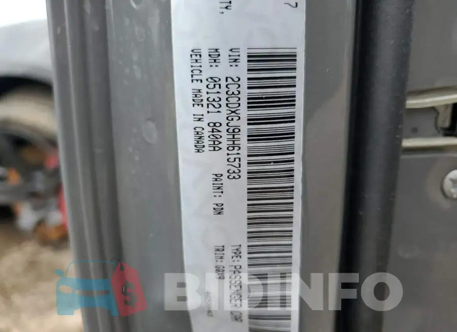 2C3CDXGJ9HH615733 Photo# 12