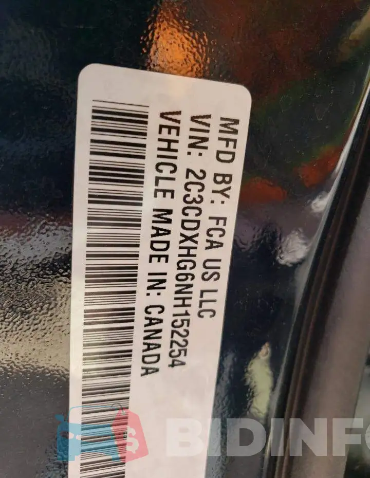 2C3CDXHG6NH152254 Photo# 12