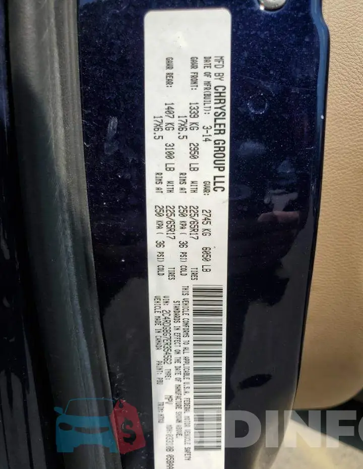 2C4RDGBG7ER354562 Photo# 13