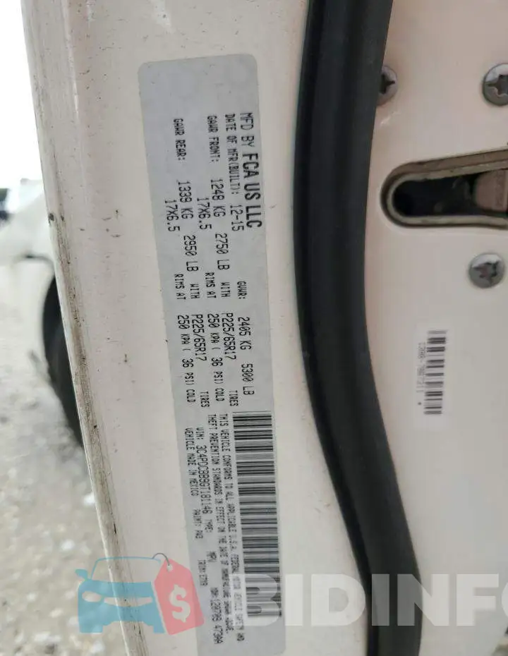 3C4PDCBB9GT181146 Photo# 13