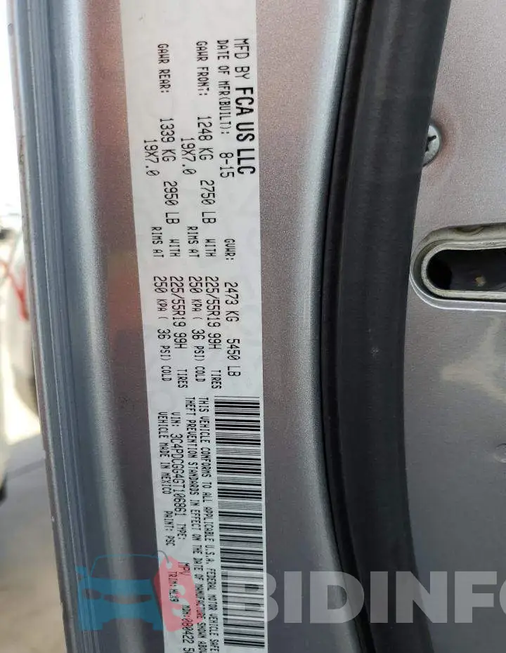 3C4PDCGG4GT106861 Photo# 13