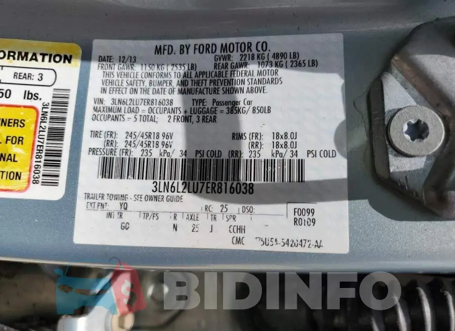 3LN6L2LU7ER816038 Photo# 13
