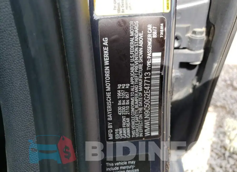 WMWLN9C50G2E47713 Photo# 12