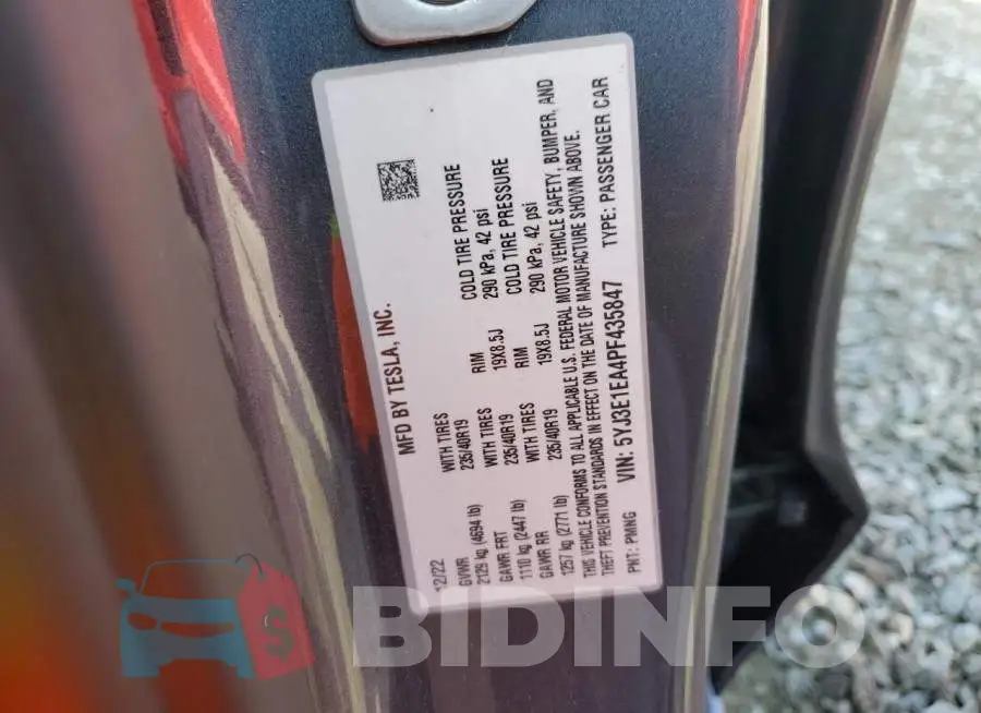 5YJ3E1EA4PF435847 Photo# 13