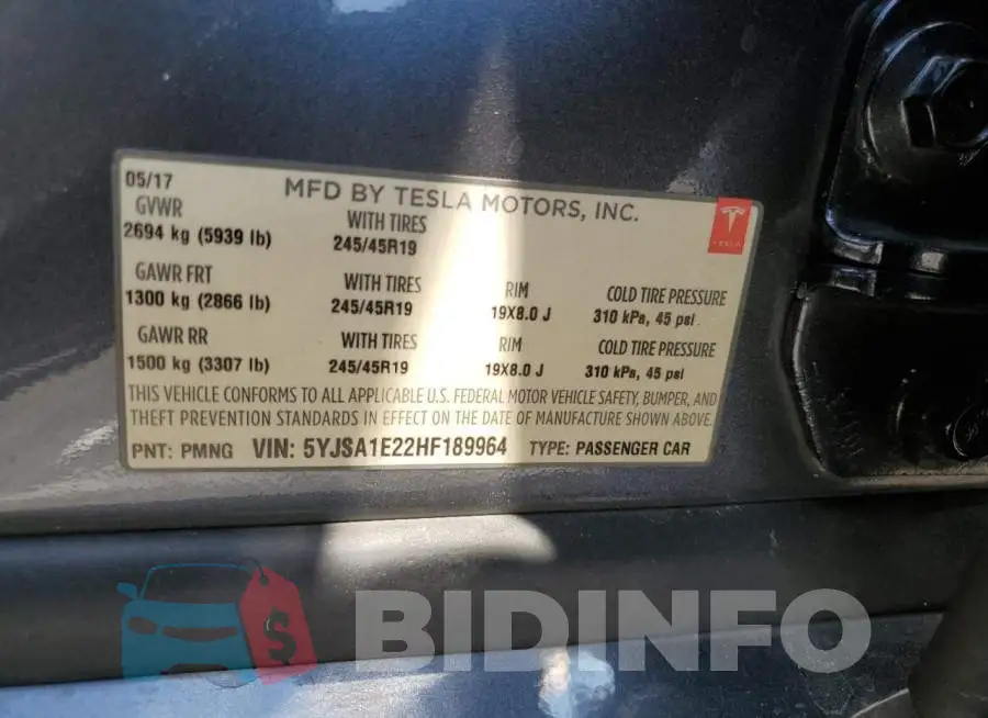 5YJSA1E22HF189964 Photo# 12