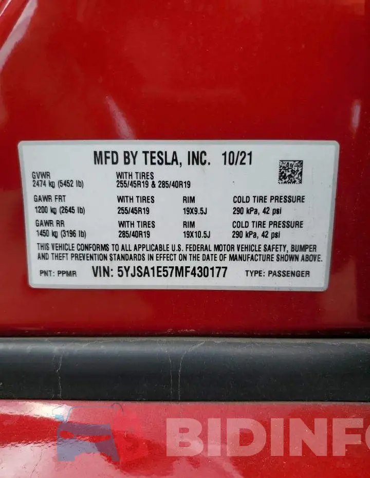 5YJSA1E57MF430177 Photo# 12