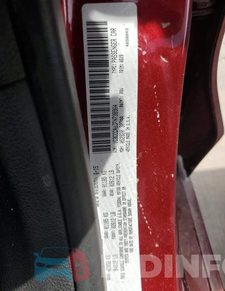1C3CCCAB5FN738964 Photo# 12