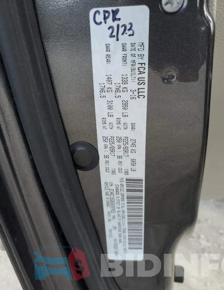 2C4RC1BG8GR287053 Photo# 13