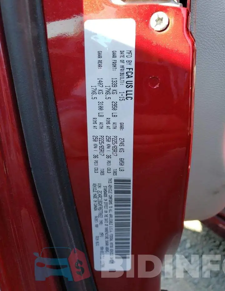 2C4RC1BGXFR677022 Photo# 13