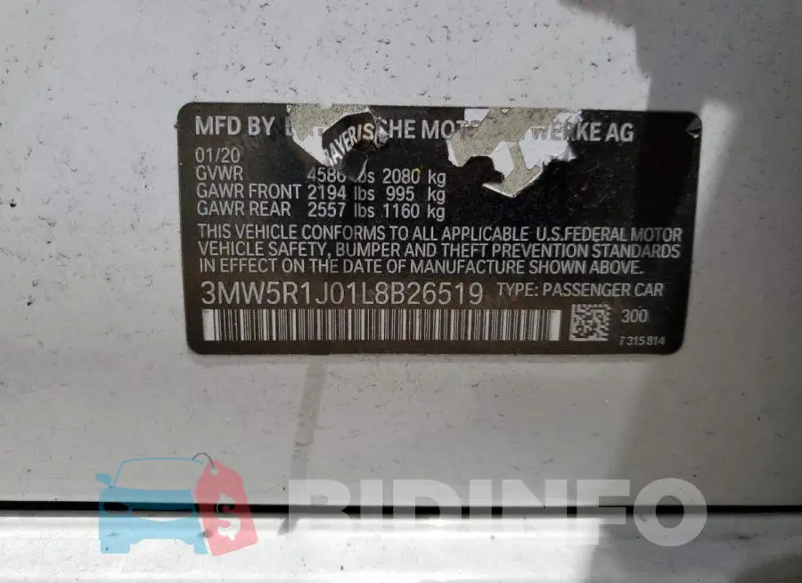3MW5R1J01L8B26519 Photo# 12