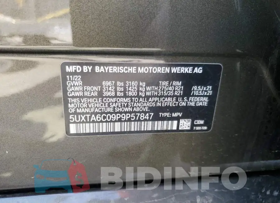 5UXTA6C09P9P57847 Photo# 13