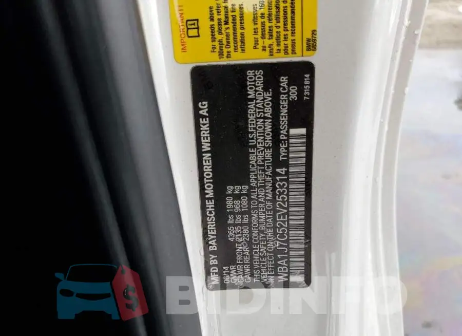 WBA1J7C52EV253314 Photo# 12
